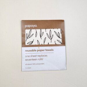 Papaya Reusable Paper Towels - 2 Sheets - Twiggy